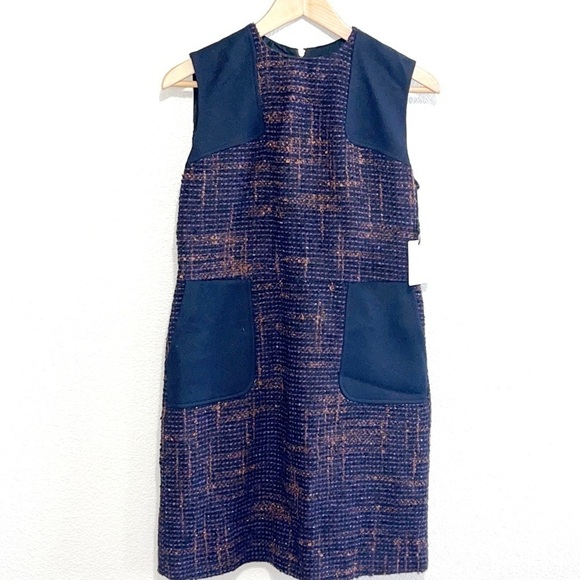 NWT RED Valentino Woman WOOL BLEND Tweed Dress Size 6 - Picture 1 of 16